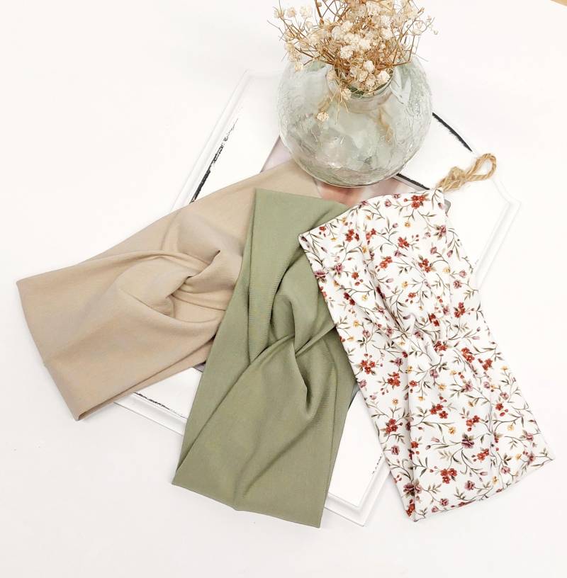 Sparset 3Er Stirnband Haarband Mädchen Handmade Geschenk von AquarelaAccessoires