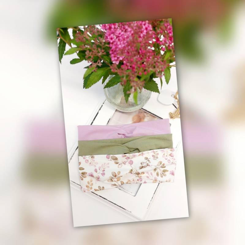 Sparset 3Er Stirnband Haarband Mädchen Handmade Ku40/42 Geschenk von AquarelaAccessoires