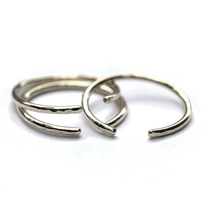 Handgemachter Manschettenring Aus Silber - Hsrcuff-S von AquarianThoughts