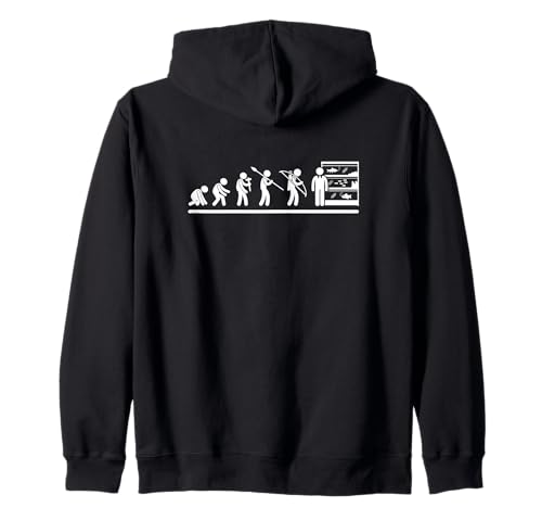 Fishkeeping Evolution Aquarianer Lustiger Fischpfleger für Herren und Damen Kapuzenjacke von Aquarium Enthusiast Gifts