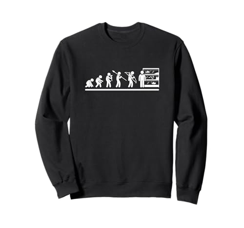 Fishkeeping Evolution Aquarianer Lustiger Fischpfleger für Herren und Damen Sweatshirt von Aquarium Enthusiast Gifts