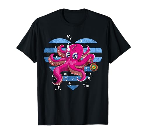 Ozean Tier Kraken Kinder Geschenk Niedliches Oktopus T-Shirt Ozean Tier Kraken Kinder Geschenk Niedliches Oktopus T-Shirt von Aquarium Zoo Tier Kraken
