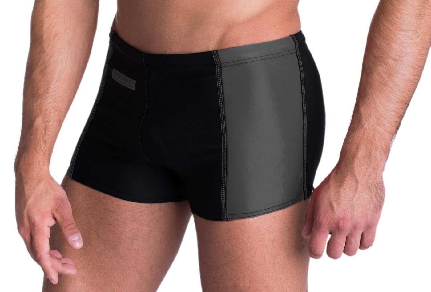 Aquarti Badepants Aquarti Herren Badehose mit Reißverschlusstasche Badeshorts von Aquarti