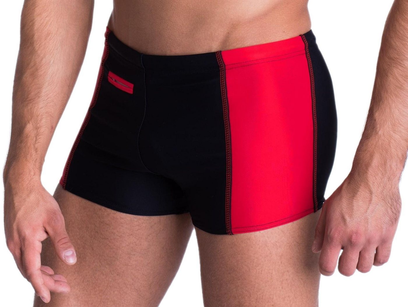 Aquarti Badepants Aquarti Herren Badehose mit Reißverschlusstasche Badeshorts von Aquarti