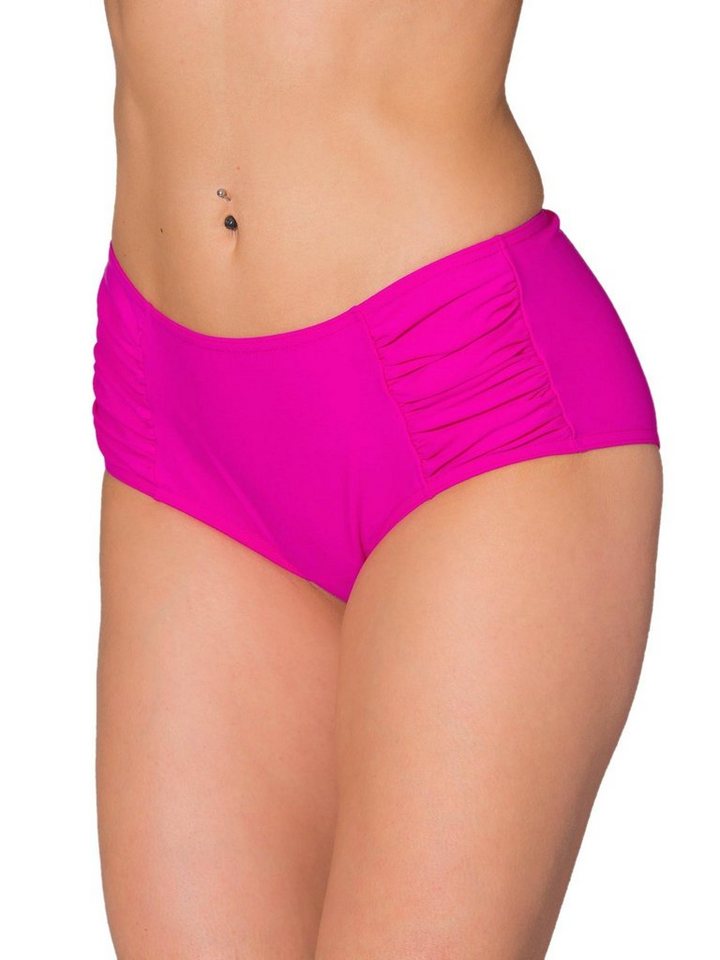 Aquarti Bikini-Hose Aquarti Damen Bikinihose Hotpants mit seitlichen Raffungen von Aquarti