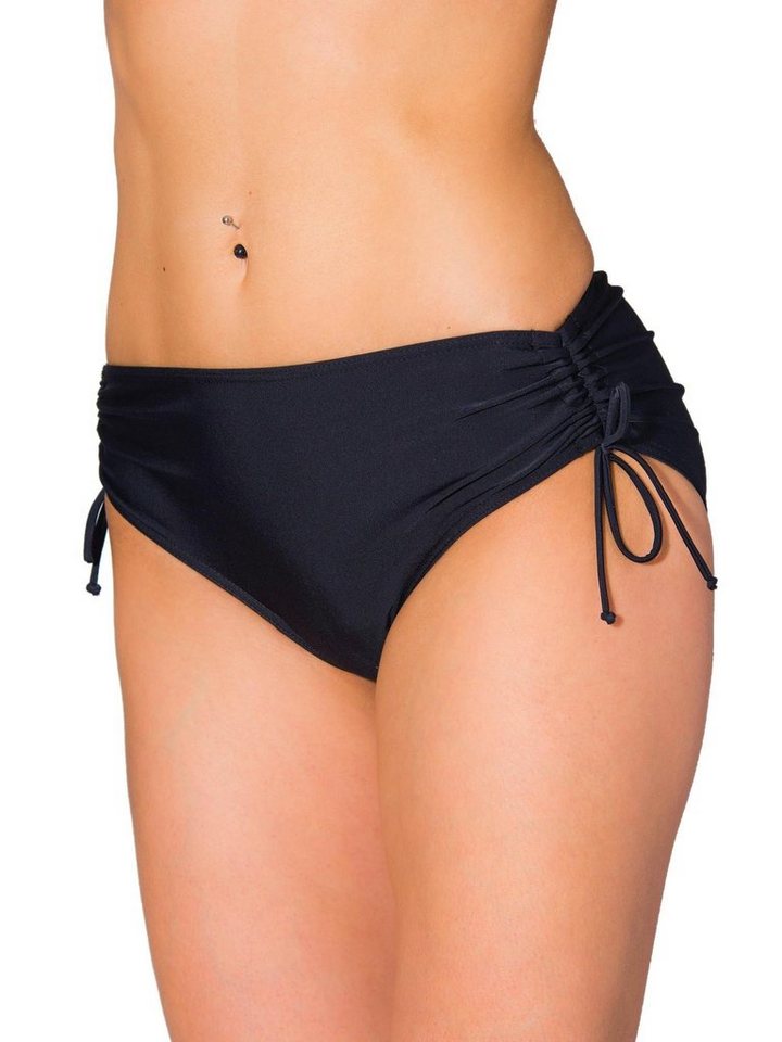 Aquarti Bikini-Hose Aquarti Damen Bikinihose mit Raffung und Schnüren von Aquarti