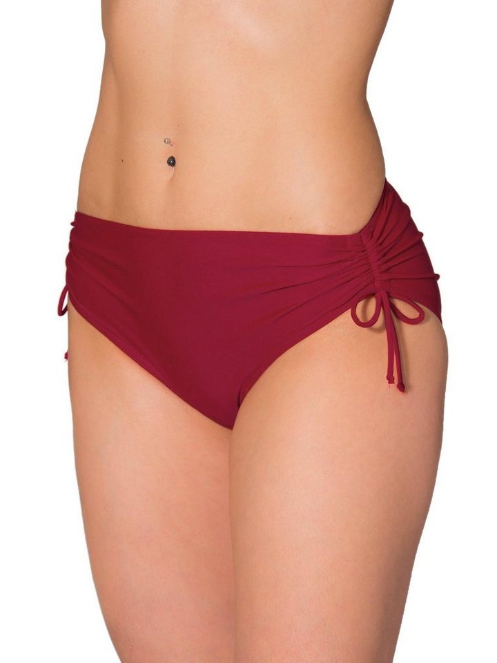 Aquarti Bikini-Hose Aquarti Damen Bikinihose mit Raffung und Schnüren von Aquarti