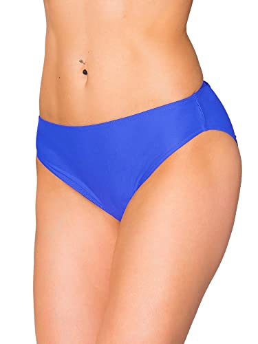 Aquarti Damen Bikini Hose mit mittelhohem Bund, Farbe: Kornblumenblau, Größe: 40 von Aquarti