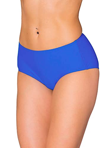 Aquarti Damen Bikinihose mit Mittelhohem Bund, Farbe: Kornblumenblau, Größe: 38 von Aquarti