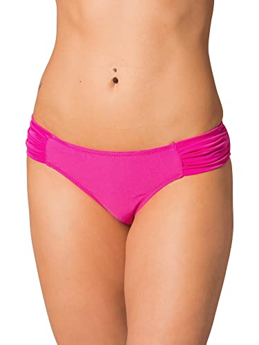 Aquarti Damen Bikinihose mit seitlichen Raffungen, Farbe: Pink, Größe: 38 von Aquarti