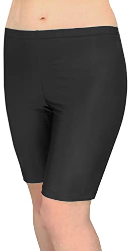 Aquarti Damen Schwimmradler Badehose Schwimmhose große Größen, Farbe: Schwarz, Größe: 46 von Aquarti