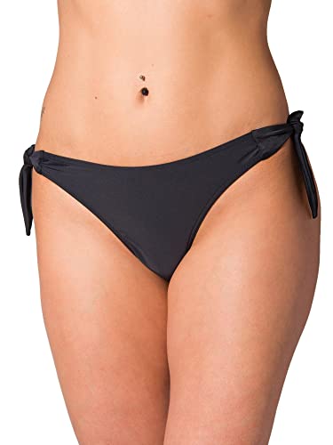 Aquarti Damen Tanga Bikinihose Seitlich Gebunden Brazilian, Farbe: Schwarz, Größe: 36 von Aquarti