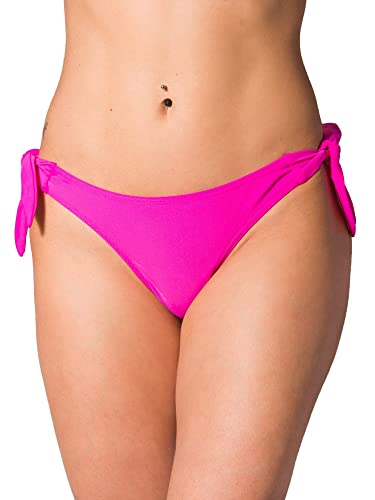 Aquarti Damen Tanga Bikinihose Seitlich Gebunden Brazilian, Farbe: Pink, Größe: 38 von Aquarti