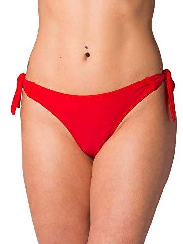 Aquarti Damen Tanga Bikinihose Seitlich Gebunden Brazilian, Farbe: Rot, Größe: 36 von Aquarti