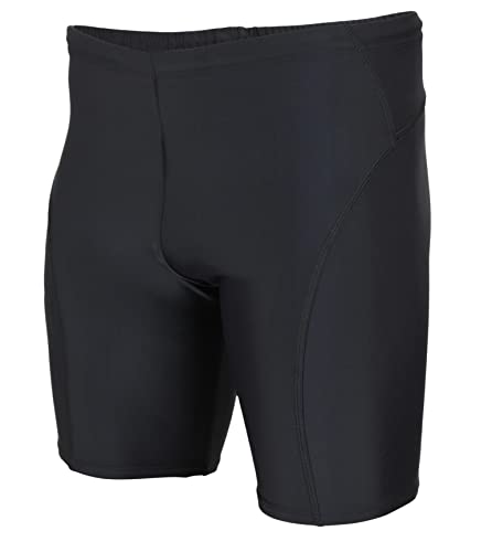 Aquarti Herren Badehose Knielang Schwimmhose Jammer, Farbe: Schwarz, Größe: 3XL von Aquarti