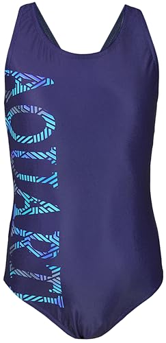 Aquarti Mädchen Badeanzug – Chlorresistenter Sport Badeanzug Mädchen mit Muscleback, Farbe: Aquarti Schwarz, Größe: 134 von Aquarti