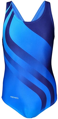 Aquarti Mädchen Badeanzug – Chlorresistenter Sport Badeanzug Mädchen mit Muscleback, Farbe: EP2305 Blau Türkis, Größe: 158 Aquarti Mädchen Badeanzug – Chlorresistenter Sport Badeanzug Mädchen mit Muscleback, Farbe: EP2305 Blau Türkis, Größe: 158 von Aquarti