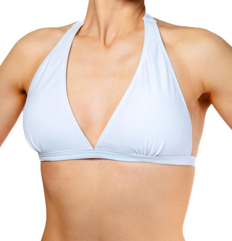 Aquarti Triangel-Bikini Bikini Oberteil Neckholder Push Up Padded Zum Binden von Aquarti