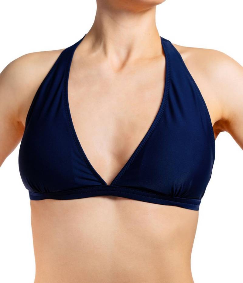 Aquarti Triangel-Bikini Bikini Oberteil Neckholder Push Up Padded Zum Binden von Aquarti