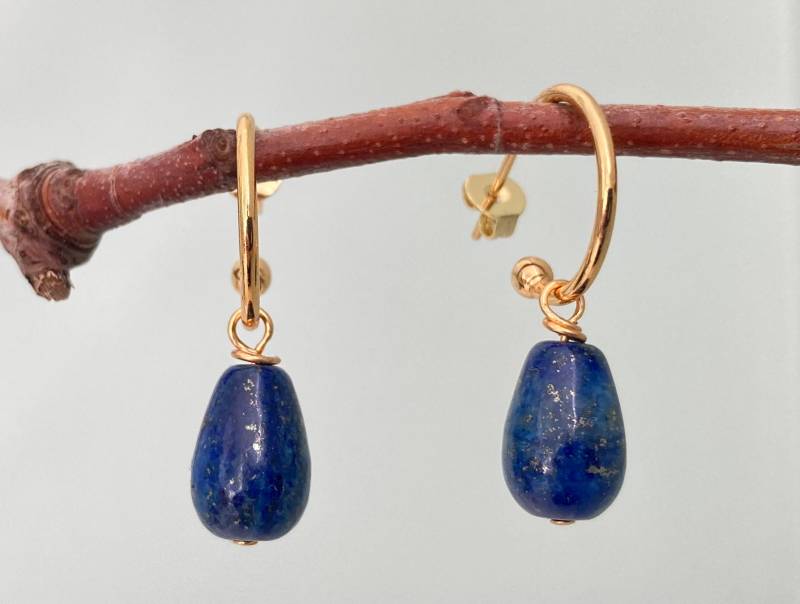 Lapis Lazuli Tropfen Ohrringe von Aquaterraque