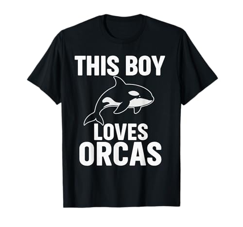 This Boy Loves Orcas Ocean Animal Scuba Diver Cute Wal T-Shirt This Boy Loves Orcas Ocean Animal Scuba Diver Cute Wal T-Shirt von Aquatic Wildlife Sea Mammals Freediving Apparel