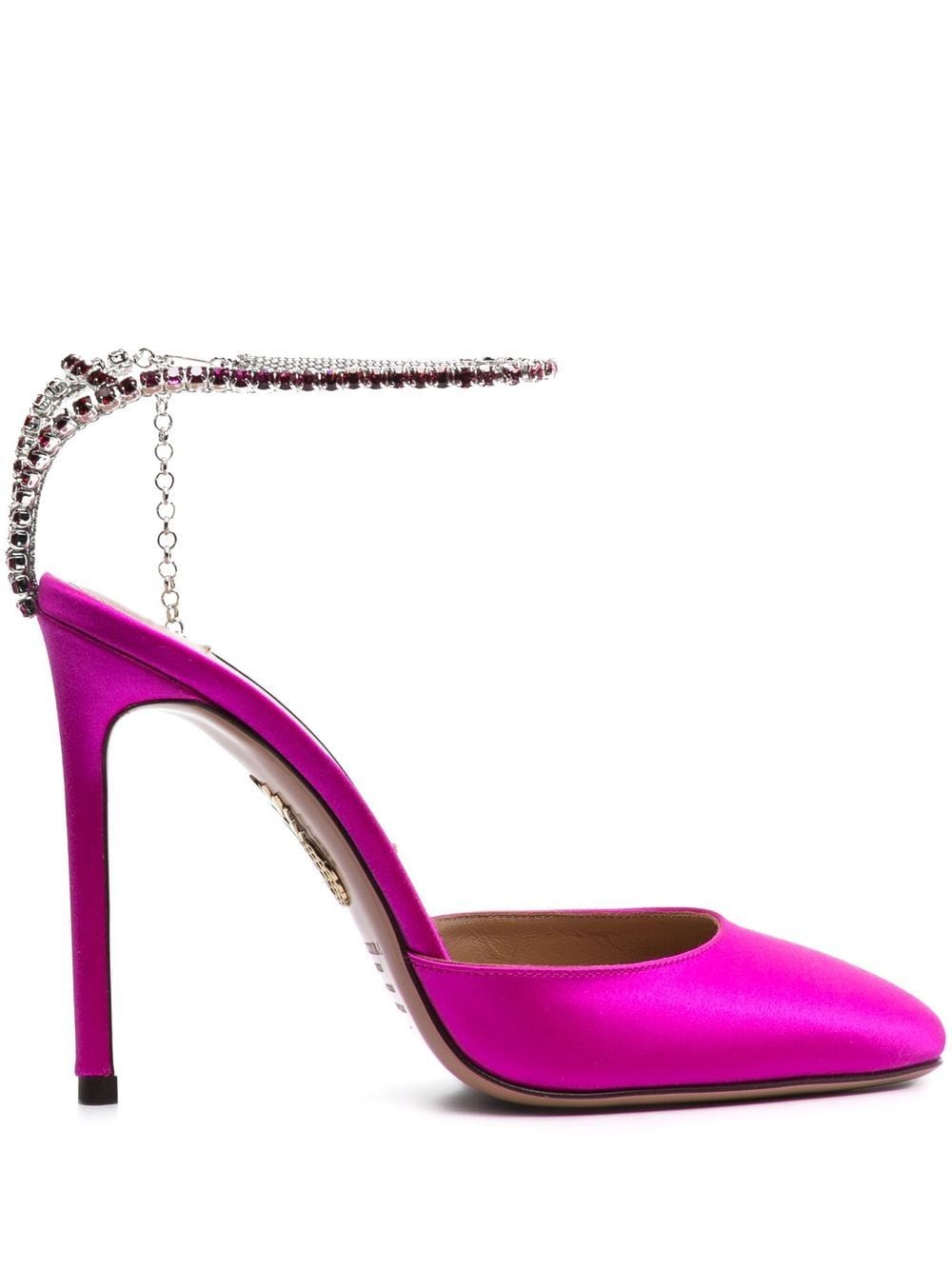 Aquazzura Pumps mit Kristallen 110mm - Rosa von Aquazzura