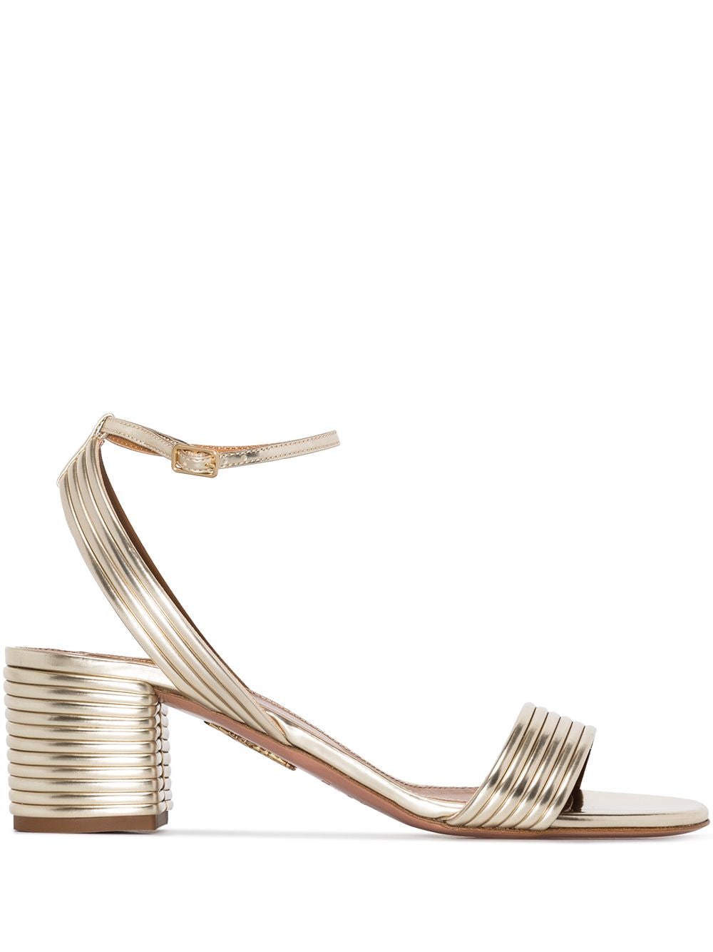 Aquazzura 'Sundance 50' Metallic-Sandalen - Gold von Aquazzura