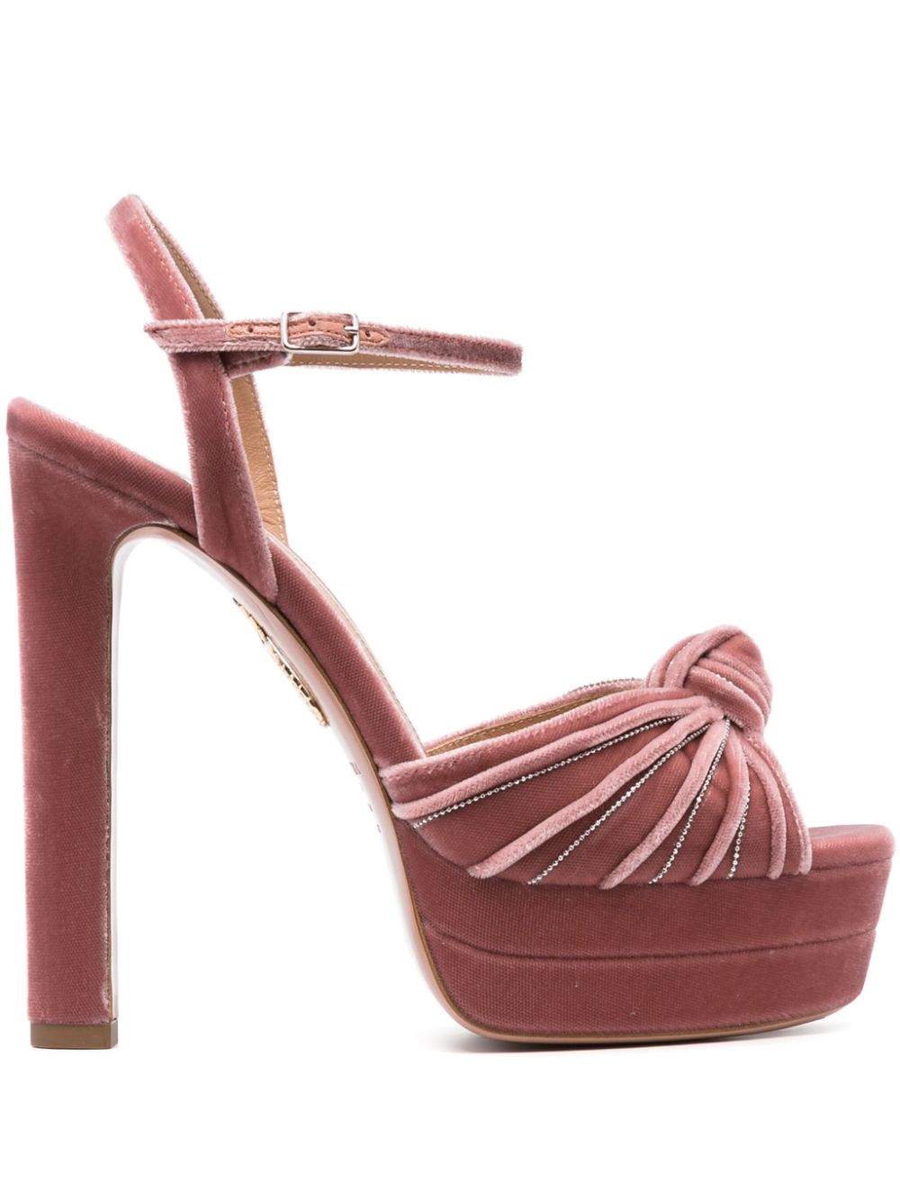 Aquazzura Plateau-Sandalen 140mm - Rosa von Aquazzura