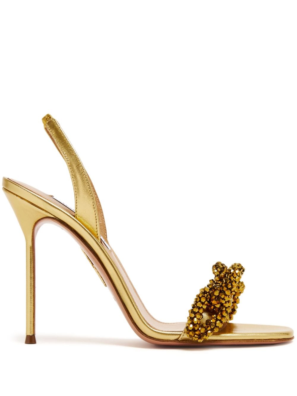 Aquazzura Chain Of Love Sandalen 105mm - Gold von Aquazzura