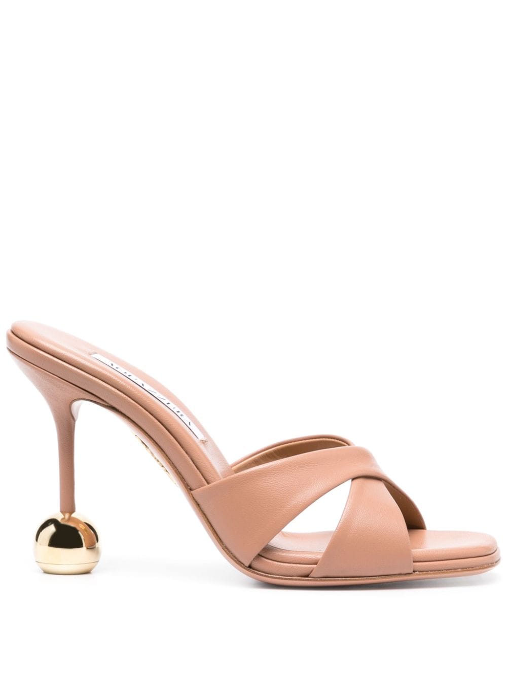 Aquazzura Mules mit hohem Absatz 105mm - Nude von Aquazzura