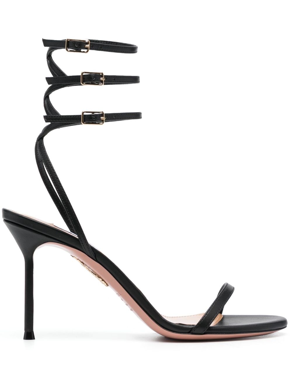 Aquazzura Pantoletten mit Schnalle - Schwarz von Aquazzura