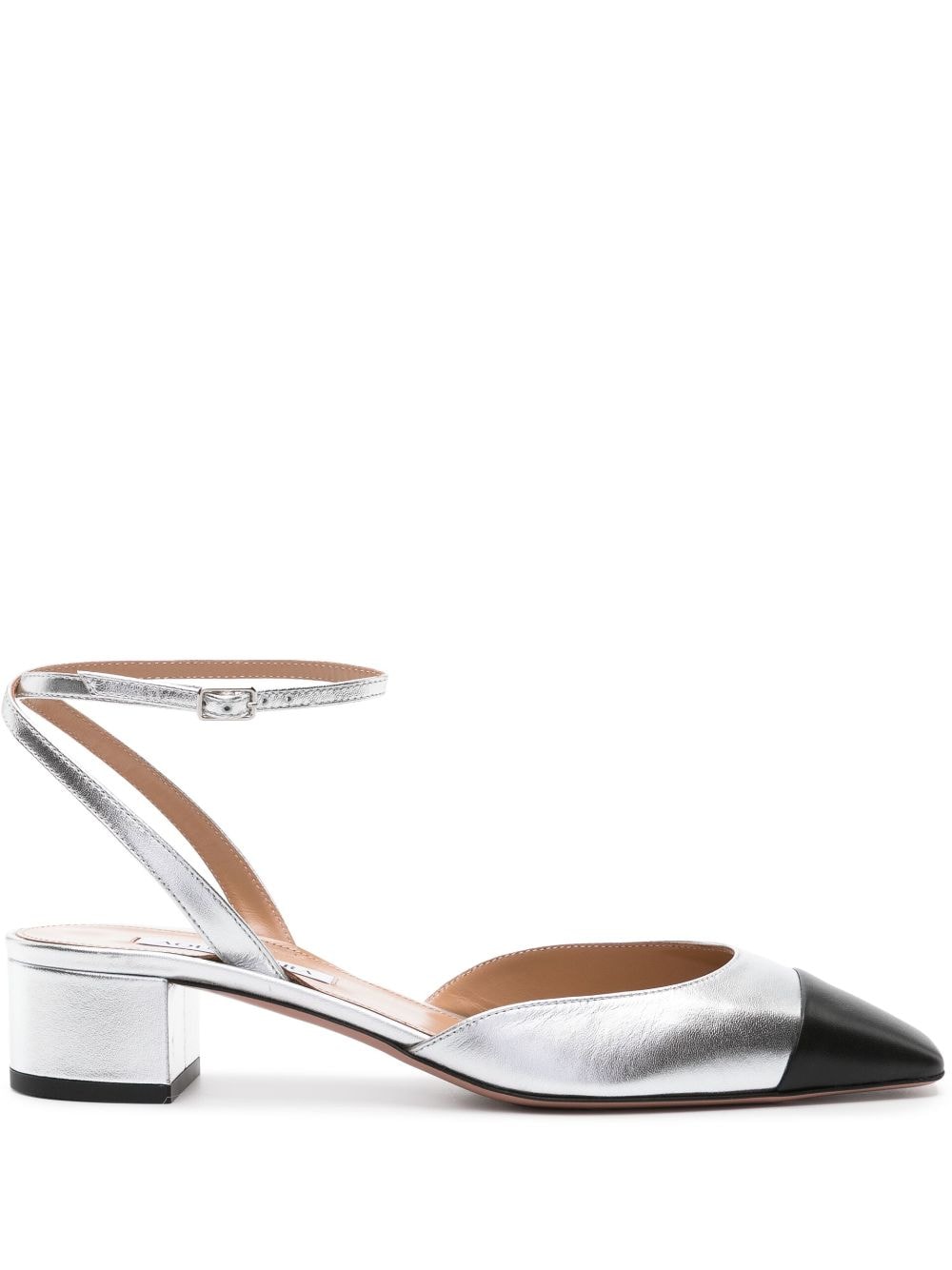 Aquazzura French Flirt Pumps 35mm - Silber von Aquazzura