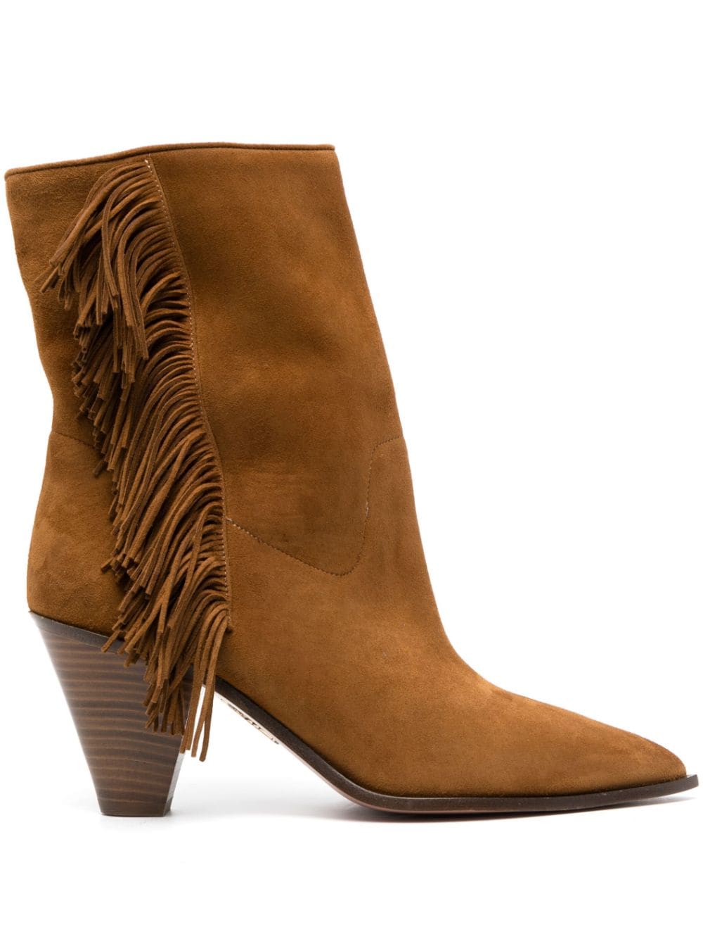 Aquazzura Stiefel aus Wildleder 70mm - Braun von Aquazzura