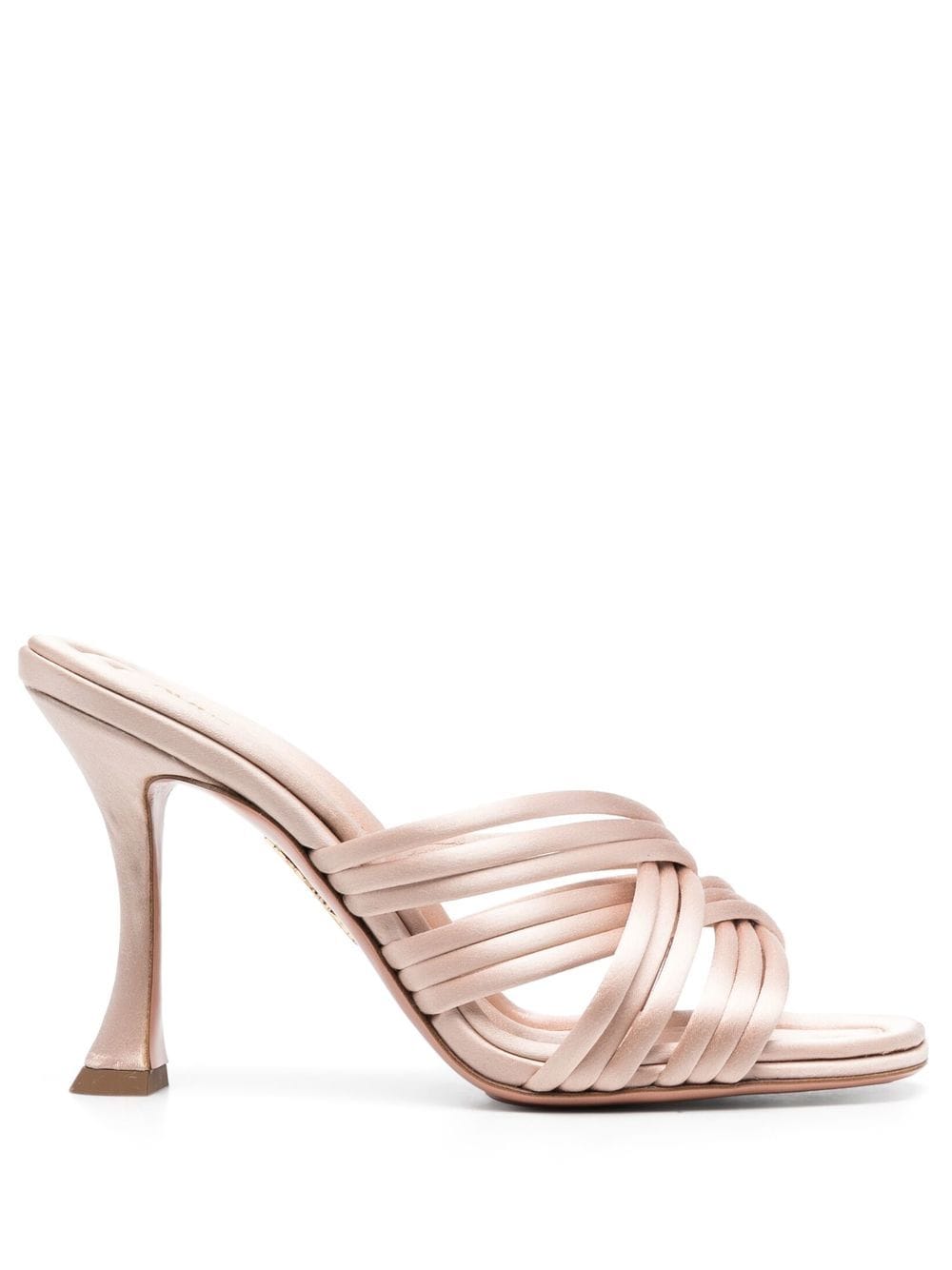 Aquazzura Oahu Sandalen mit Satins 100mm - Nude von Aquazzura