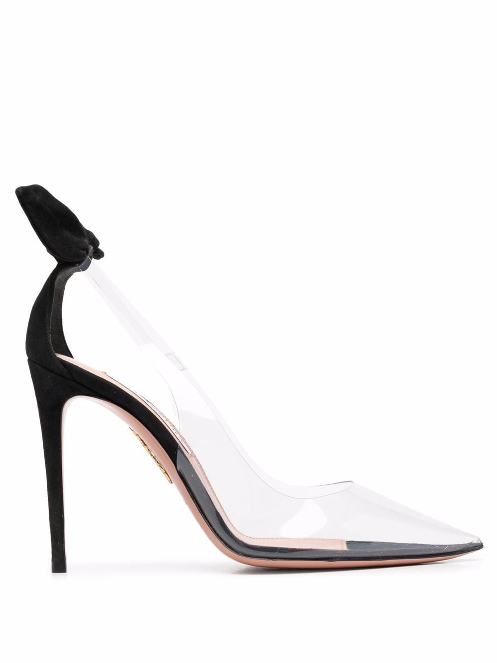 Aquazzura Transparente Stilettos mit Schleife - Schwarz von Aquazzura