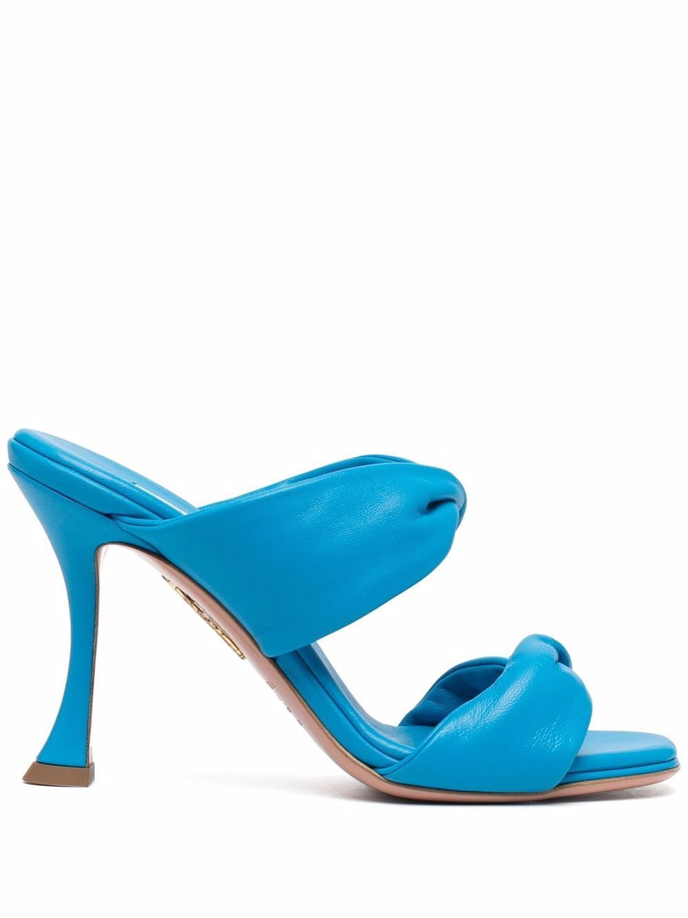 Aquazzura Twist Pantoletten 95mm - Blau von Aquazzura