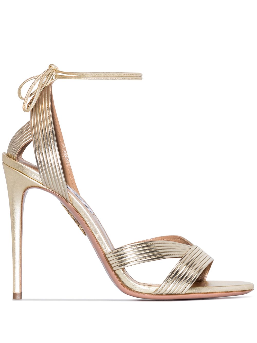 Aquazzura Ari Sandalen 105mm - Gold von Aquazzura