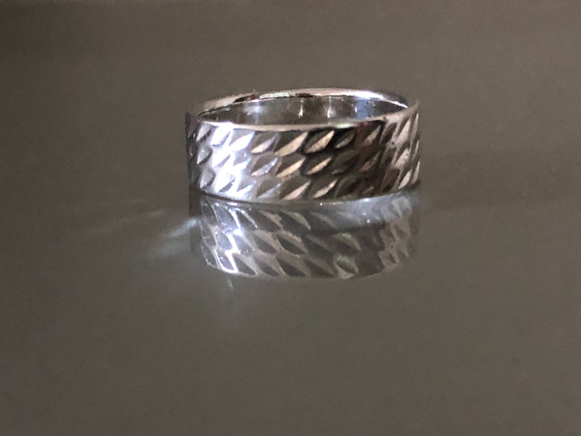 Vintage Diamantschliff Sterling Silber Band Ring Vintage Diamantschliff Sterling Silber Band Ring von AquitaineArts