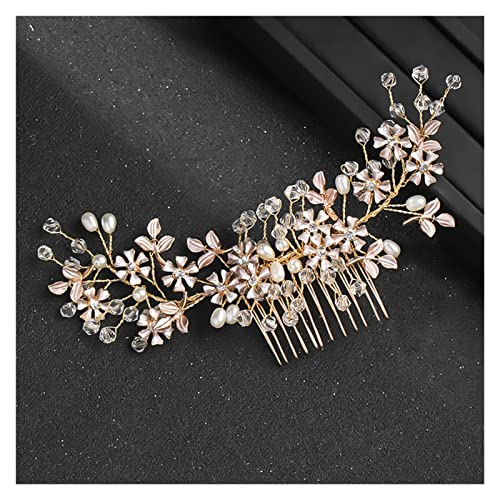 Aqxyedc Blume Perlenhaarkamm Haarschmuck for Frauen Stirnband Hochzeitszubehör Handgemachte Kopf Schmuckbraut wanglan Aqxyedc Blume Perlenhaarkamm Haarschmuck for Frauen Stirnband Hochzeitszubehör Handgemachte Kopf Schmuckbraut wanglan von Aqxyedc
