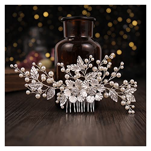Aqxyedc Perleblatt Haarkamm Hochzeit Haarschmuck Braut Haar Ornament for Frauen Braut Haarschmuck Kristall Haarkamm Haarband Geschenk wanglan Aqxyedc Perleblatt Haarkamm Hochzeit Haarschmuck Braut Haar Ornament for Frauen Braut Haarschmuck Kristall Haarkamm Haarband Geschenk wanglan von Aqxyedc