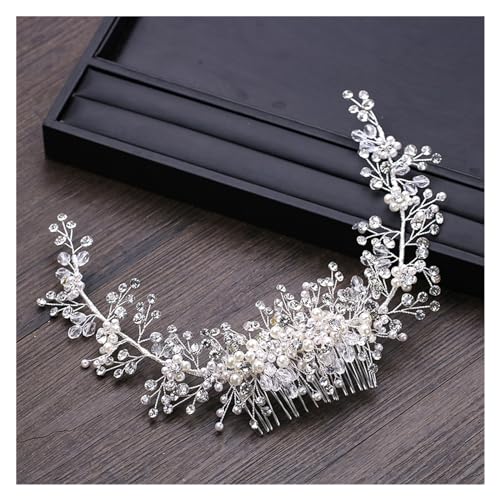 Aqxyedc Trendy Kristall Hochzeit Haarkamm Tiara Braut Haarschmuck Braut Kopfschmuck Frauen Handgemachte Haarschmuck Haarschmuck wanglan von Aqxyedc