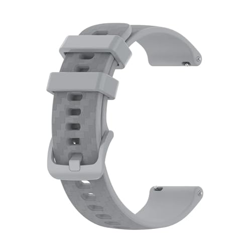 Aqxypas Silikonarmband for 20-mm-Carbonfaser-Textur-Männer-Frauen-Sport-wasserdichtes Uhrenarmband(Grey) von Aqxypas