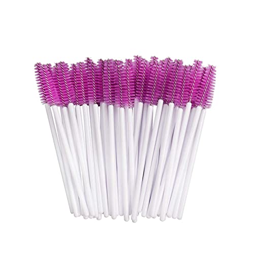 Aqxyxsw 1000 PCS Einweg-Wimpernbürsten Mascara Zauberstäbe Wimpern Augenbrauen Applikator Kosmetik Make-up Pinsel Tool Kits (Weiß-Lila) lingli von Aqxyxsw
