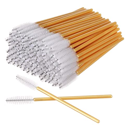 Aqxyxsw 1000 Stück/Pack Einweg-Mikrowimpernbürsten Mascara Zauberstäbe Applikator Zauberstabbürsten Augenbrauenkammbürsten Spooler Make-up-Tools lingli(Color:E) von Aqxyxsw