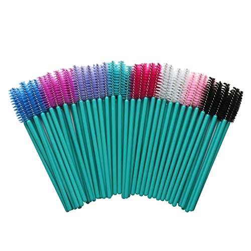 Aqxyxsw 1000 Stück Wimpernverlängerung Einweg-Augenbrauenbürste Mascara Zauberstab Applikator Spooler Wimpern Kosmetikpinsel Set Make-up-Tools lingli(Color:06) von Aqxyxsw