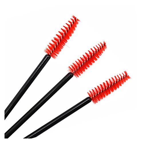 Aqxyxsw 1000 Teile/los Einweg Wimpern Wimpern Make-Up Pinsel Mini Mascara Zauberstäbe Pinsel Wimpern Verlängerung Curler Werkzeug lingli(rot) von Aqxyxsw