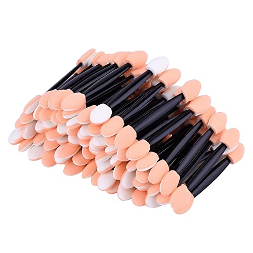 Aqxyxsw 1000 stücke Doppelseitige Lidschatten Kosmetikpinsel Lidschatten Eyeliner Schwamm Lippenpinsel Einweg Make-up Augenpinsel Nagelkunstpinsel lingli(Color:6.5cm) von Aqxyxsw