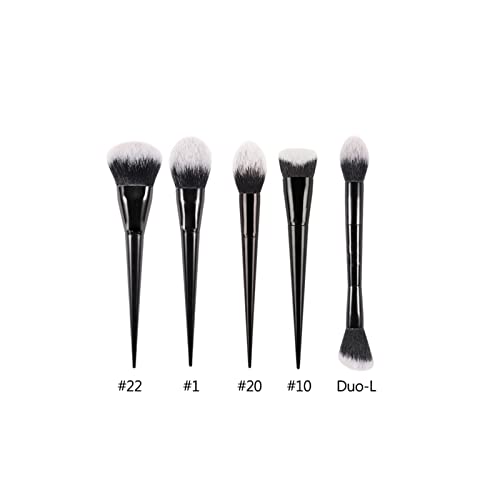 Aqxyxsw 11/2 teile/satz Foundation Puder Abgewinkelt Rouge Schatten Polieren Make Up Pinsel Lidschatten Concealer Make Up Pinsel Kontur Highlighter lingli(Color:5pcs 2) von Aqxyxsw