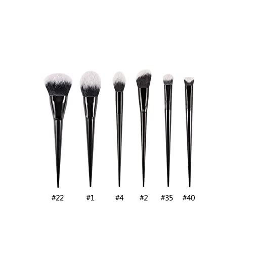 Aqxyxsw 11/2 teile/satz Foundation Puder Abgewinkelt Rouge Schatten Polieren Make Up Pinsel Lidschatten Concealer Make Up Pinsel Kontur Highlighter lingli(Color:6pcs 2) von Aqxyxsw
