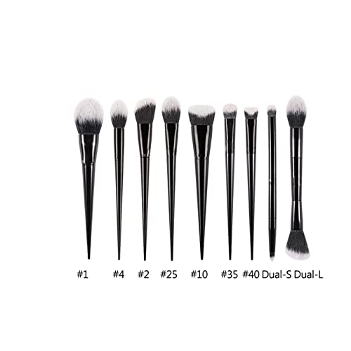 Aqxyxsw 11/2 teile/satz Foundation Puder Abgewinkelt Rouge Schatten Polieren Make Up Pinsel Lidschatten Concealer Make Up Pinsel Kontur Highlighter lingli(Color:9pcs 3) von Aqxyxsw